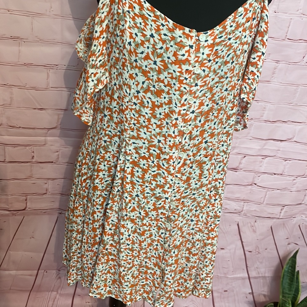 Patrons of Peace orange floral dress - Picture 4 of 7